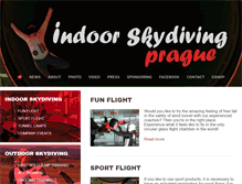Tablet Screenshot of indoorskydivingprague.com